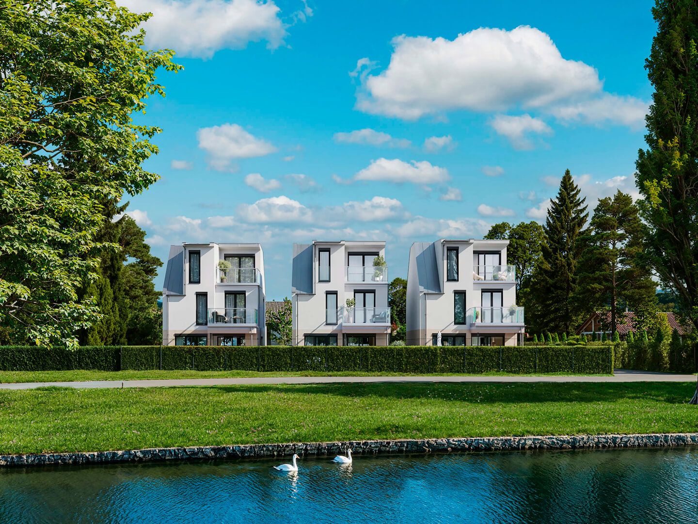 Compre um apartamento perto de um lago na Áustria.