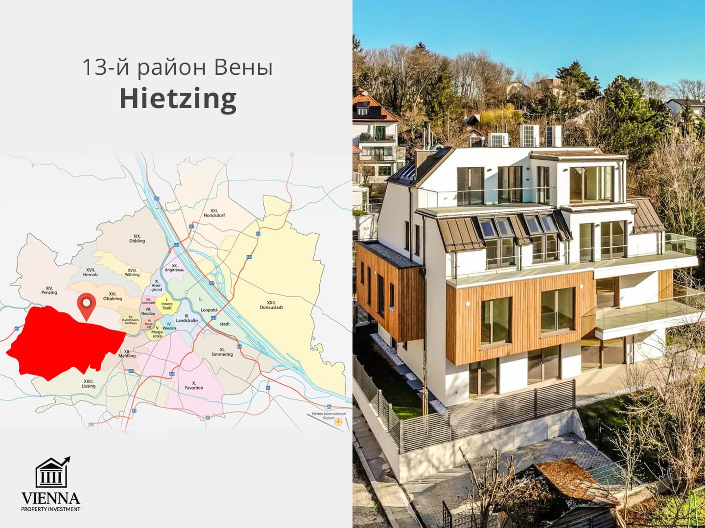 Bản đồ quận Vienna, quận 13