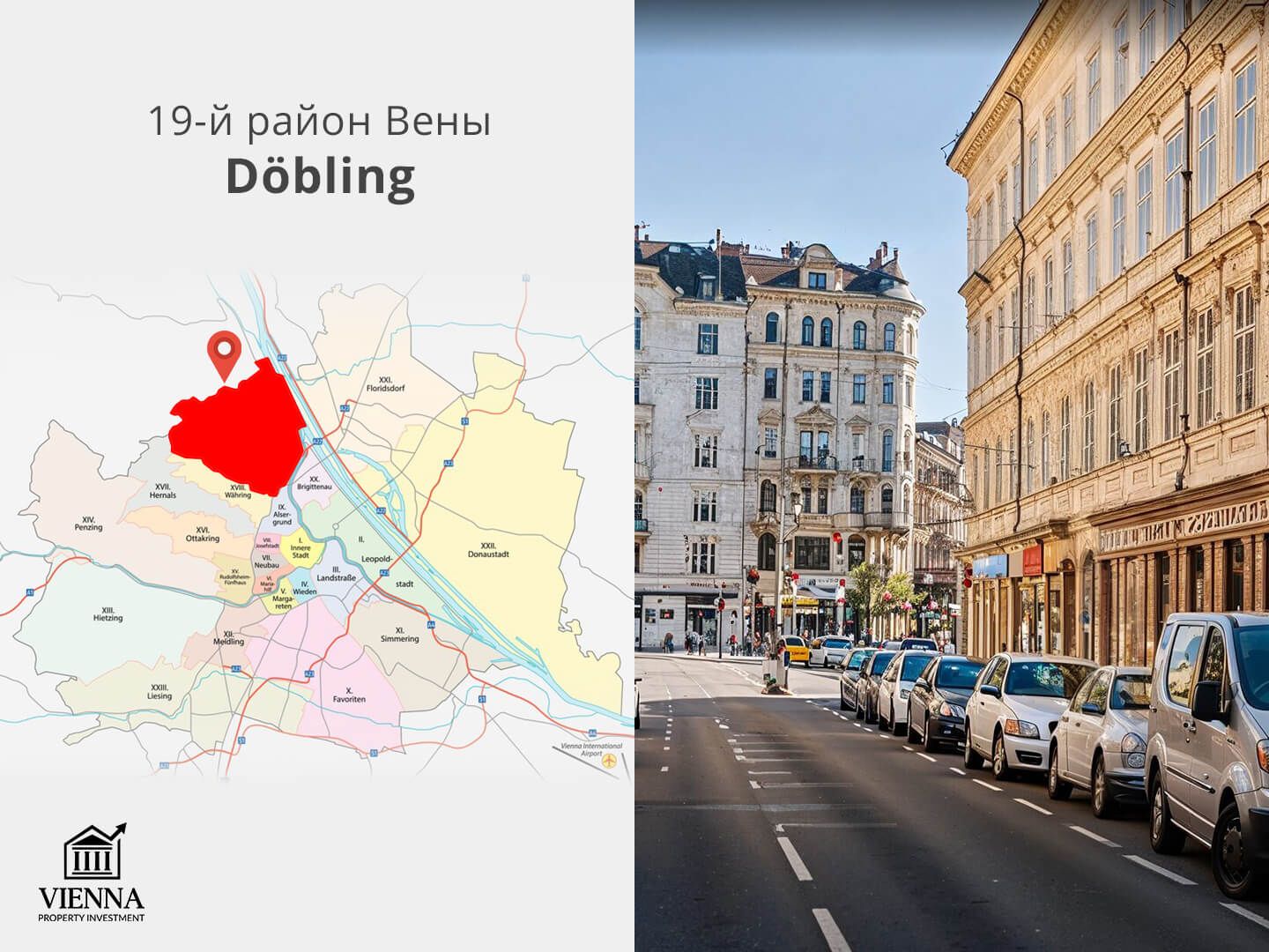 Bản đồ quận Vienna, quận 19