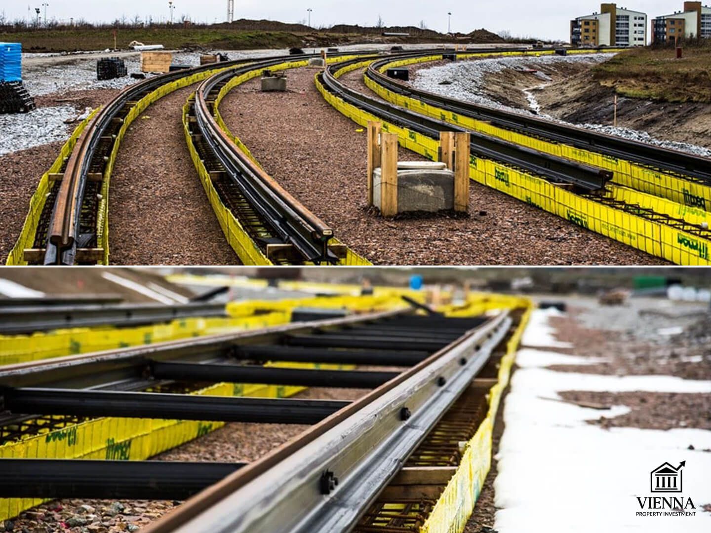 Công tác sửa chữa đường sắt ở Vienna