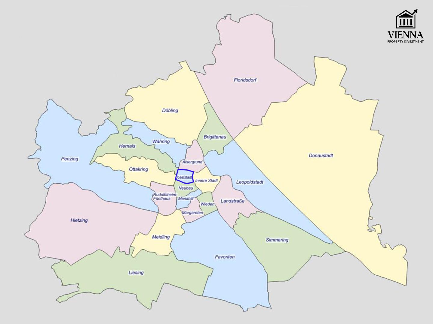 Distrikti i 8-të i Vjenës në hartë
