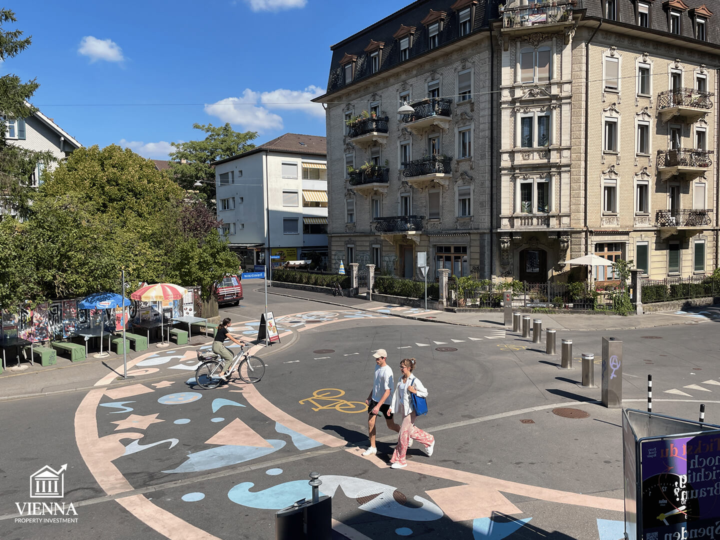 Viyana'nın 7. bölgesindeki yaya sokakları