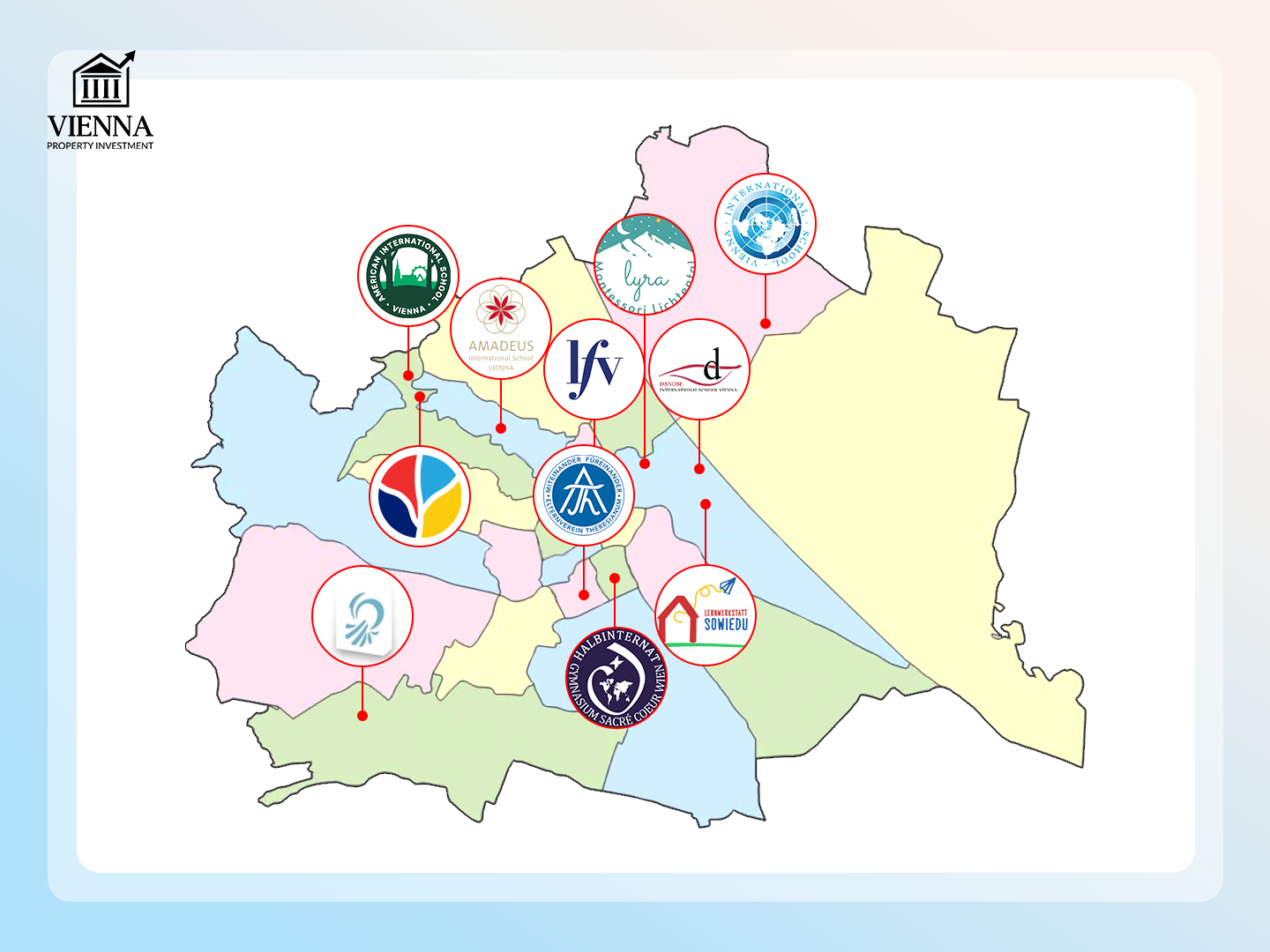 приватні школи вени на карті