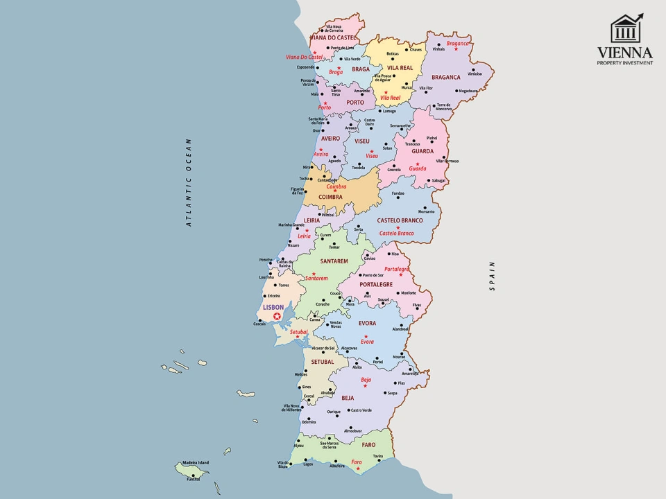 పోర్చుగల్ మ్యాప్