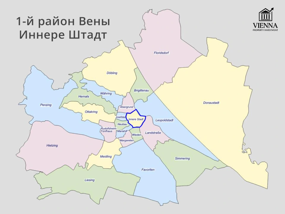 1-й район вены на карте