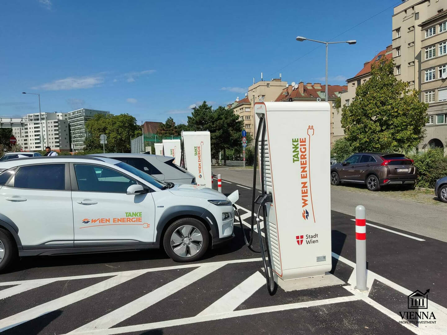 Alsergrund 9, distrito ng Vienna, mga istasyon ng pag-charge para sa mga de-kuryenteng sasakyan