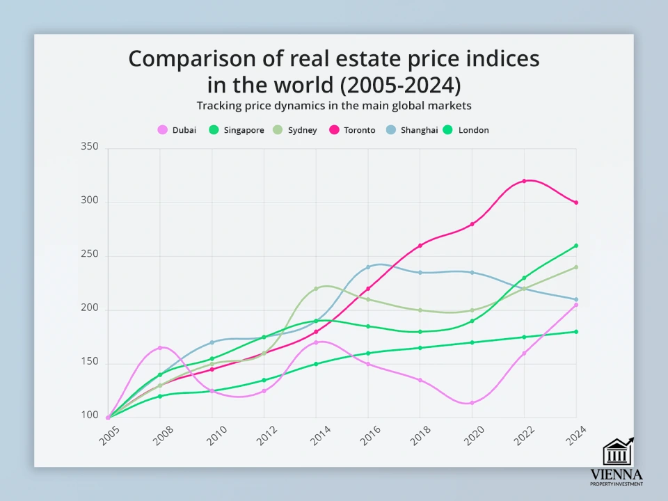 Муқоисаи нишондиҳандаҳои нархи амволи ғайриманқул дар саросари ҷаҳон аз соли 2005 то 2024