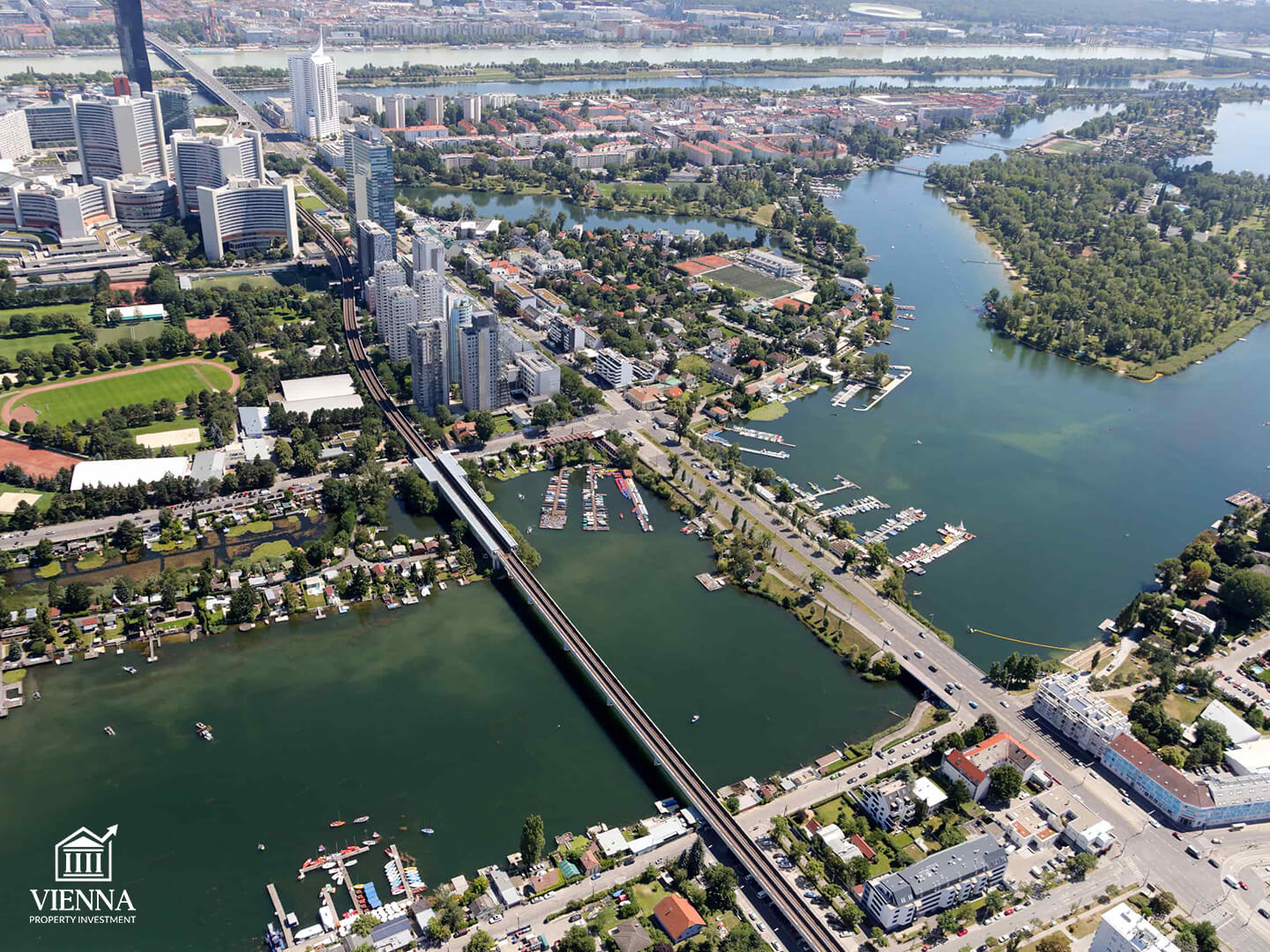 22nd district vienna donaustadt view