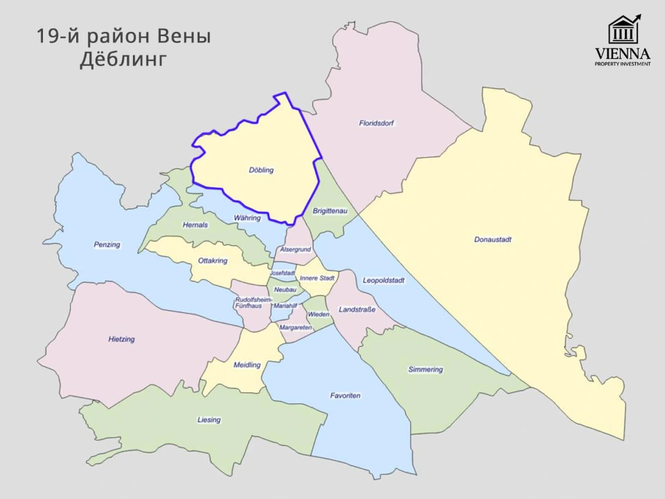 19-й район вены карта