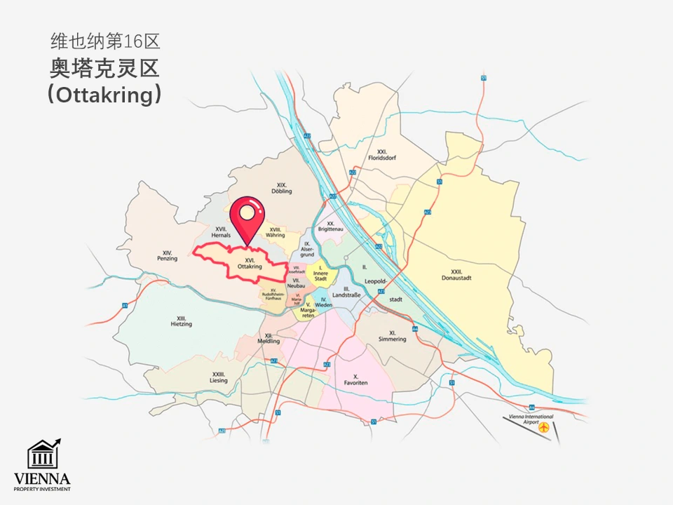 維也納第十六區地圖