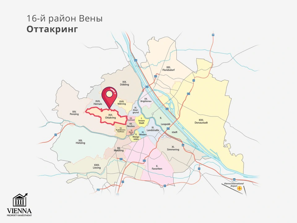 16-й район вены оттакринг карта