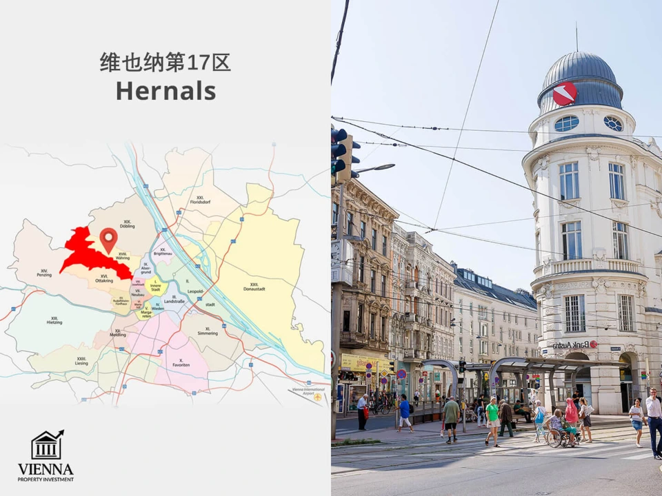 維也納行政區地圖，第17區