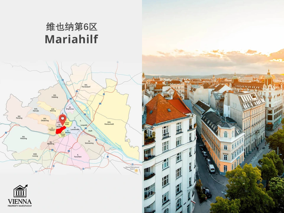 維也納行政區地圖，第六區
